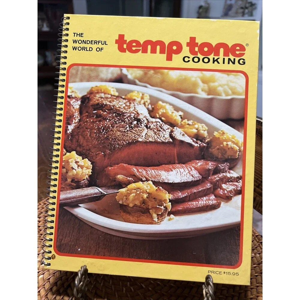 The Wonderful World of Temp Tone Cooking Cookbook w/ built-in Cardboard Stand